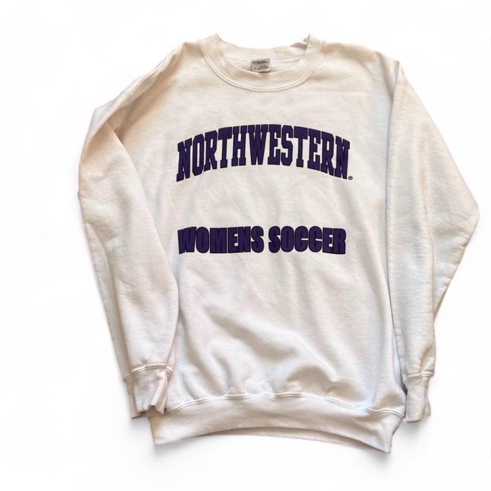 Northwestern Women's Soccer White Sweater